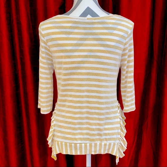 Sunday in Brooklyn beige and white top - Picture 4 of 4